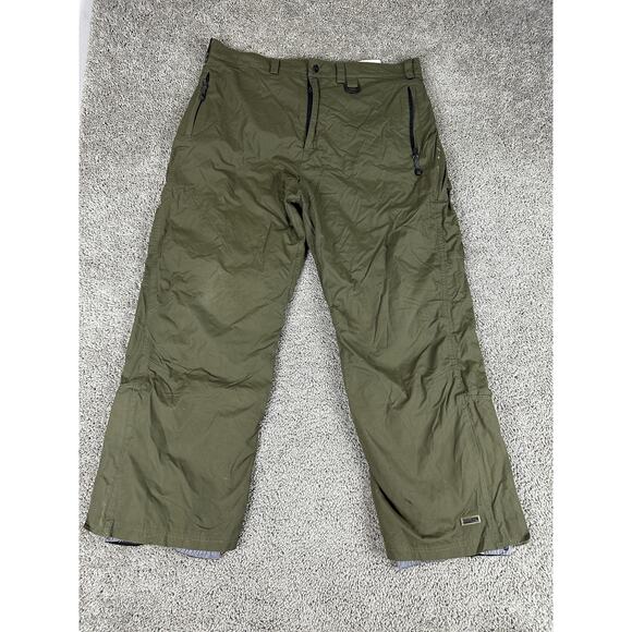 Trespass Snow Pants Mens XL Green Waterproof Ski Trousers Winter Outdoor Pockets - Picture 1 of 16